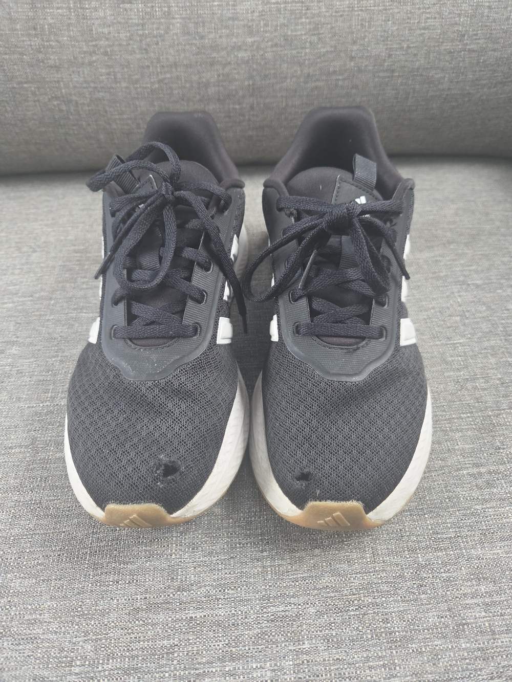 Women's Black Athletic Running Shoes Worn Used